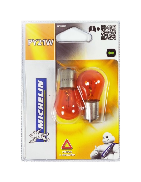 LAMPARA 12V 1 POLO AMBAR PY21W MICHELIN  EXPERT 2UDS