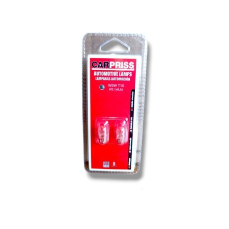 LAMPARA 24V SIN CASQUILLO T10 W5W 5W BLISTER 2UDS
