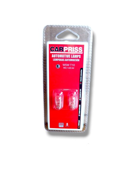 LAMPARA 24V SIN CASQUILLO T10 W5W 5W BLISTER 2UDS
