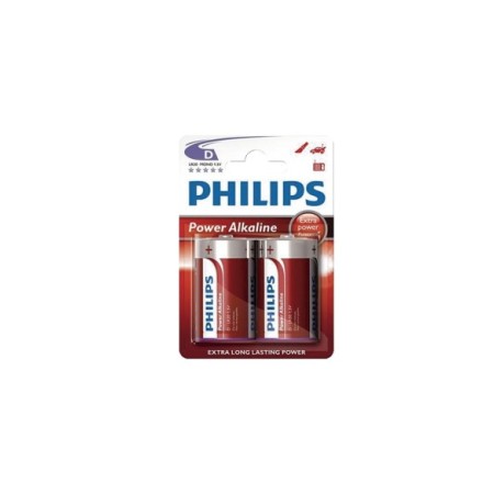 PILA ALCALINA PHILIPS LR20 2UD CAJA/12UDS