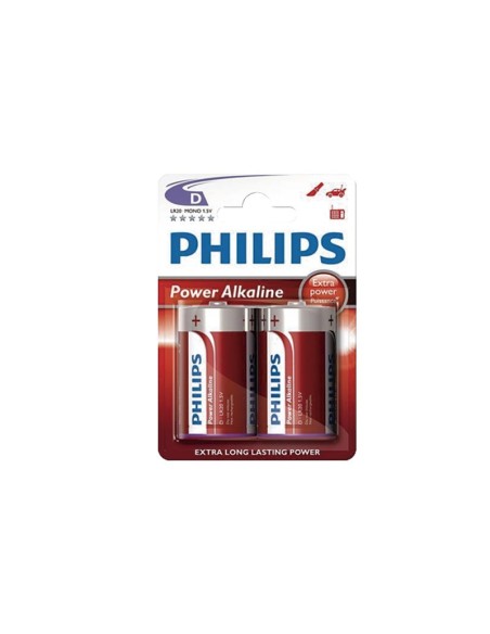 PILA ALCALINA PHILIPS LR20 2UD CAJA/12UDS
