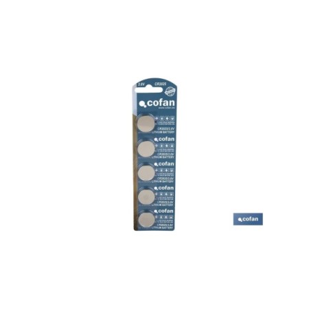 PILA LITIO CR2025 BLISTER 5UDS (PRECIO 1UD)