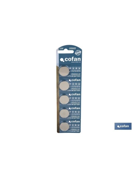PILA LITIO CR2025 BLISTER 5UDS (PRECIO 1UD)