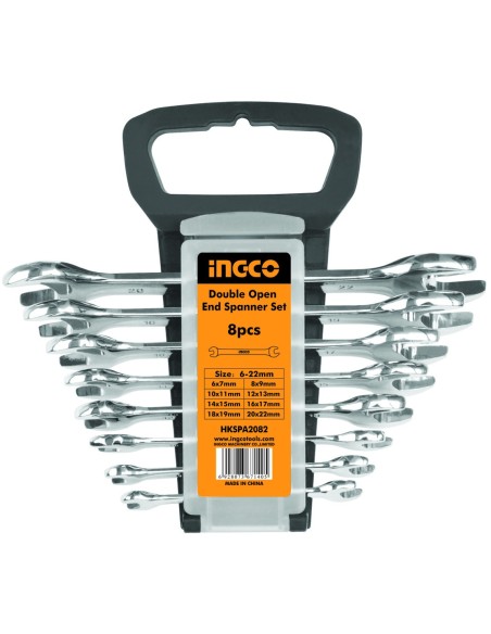 JUEGO 8 LLAVES PLANAS FIJAS