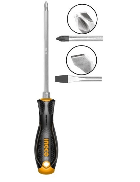 DESTORNILLADOR REVERSIBLE 2 EN 1 PLANO/ESTRELLA