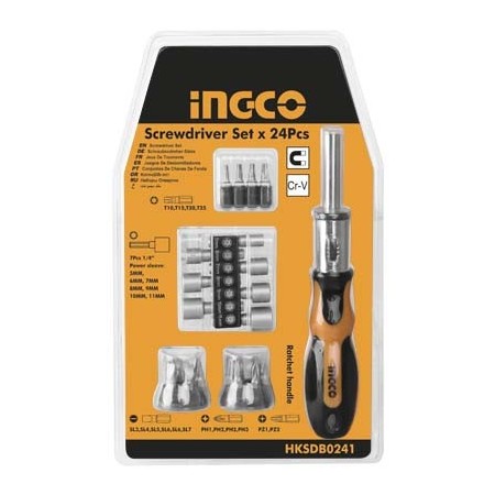 SET DE  DESTORNILLADORES DE 24 PIEZAS