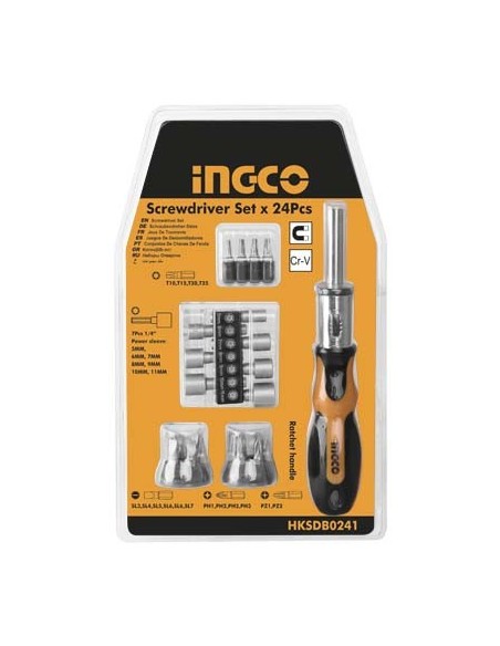 SET DE  DESTORNILLADORES DE 24 PIEZAS