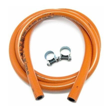 MANGUERA BUTANO DE GAS  EXTRA SEGURIDAD BICAPA 1,5M