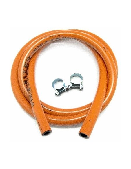 MANGUERA BUTANO DE GAS  EXTRA SEGURIDAD BICAPA 1,5M