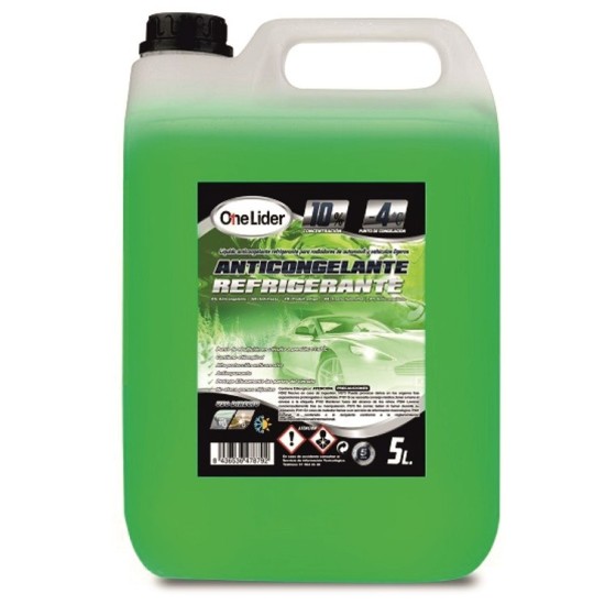 ANTICONGELANTE VERDE 10% ORG 5L CAJA/4UDS