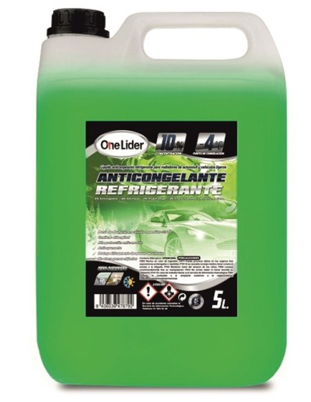 ANTICONGELANTE VERDE 10% ORG 5L CAJA/4UDS