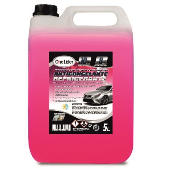 ANTICONGELANTE ROSA 10% ORG 5L CAJA/4UDS
