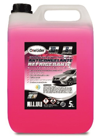 ANTICONGELANTE ROSA 10% ORG 5L CAJA/4UDS