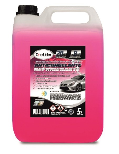 ANTICONGELANTE ROSA 20% ORG 5L CAJA/4UDS