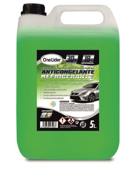 ANTICONGELANTE VERDE 30% ORG 5L CAJA/4UDS