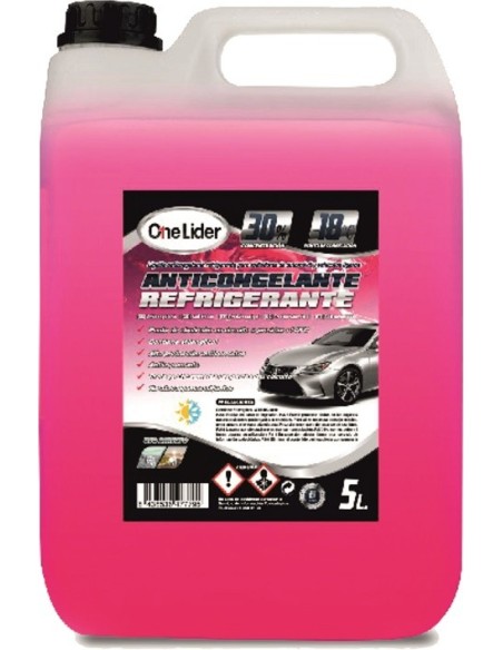 ANTICONGELANTE ROSA 30% ORG 5L CAJA/4UDS