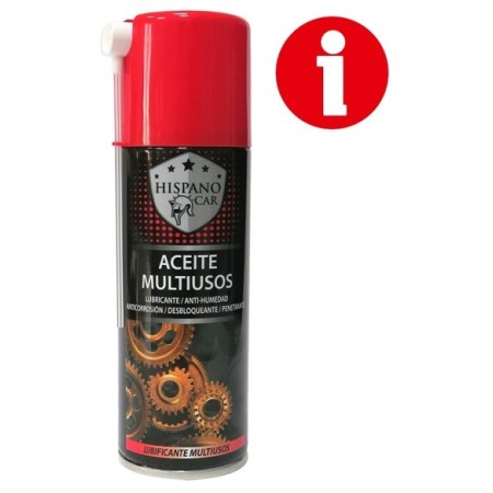 ACEITE  MULTIUSOS HISPANOCAR "ANTI-HUMEDAD" C/CANULA 200ML C/6 R/40225