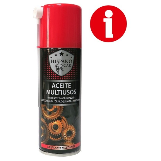 ACEITE  MULTIUSOS HISPANOCAR "ANTI-HUMEDAD" C/CANULA 200ML C/6 R/40225