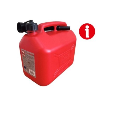 BIDON 10L HOMOLOGADO ROJO PARA COMBUSTIBLE 6UDS P/132