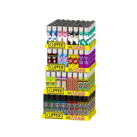 CLIPPER MECHERO DECORADO PACK/48UDS (PRECIO 1UD)