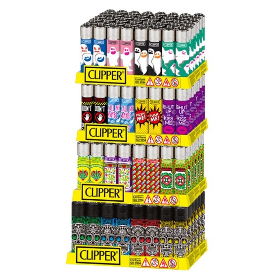 CLIPPER MECHERO DECORADO PACK/48UDS (PRECIO 1UD)