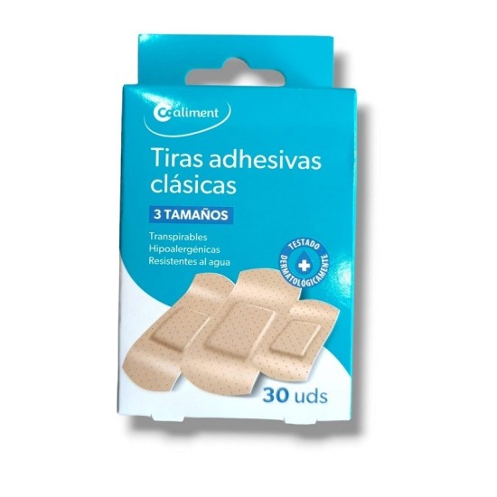 TIRITAS COLOR PIEL 3 TAMAÑOS CAJA/30UDS