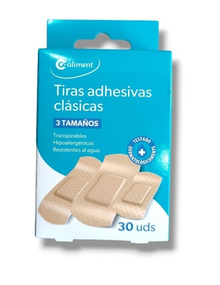 TIRITAS COLOR PIEL 3 TAMAÑOS CAJA/30UDS