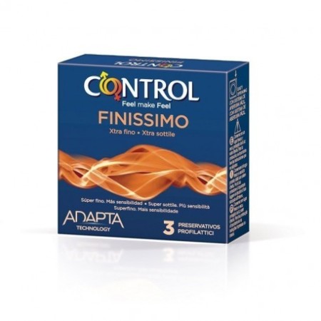 PRESERVATIVOS CONTROL FINISIMO C/3UD (VENTA POR EXP.48CAJAS DE 3UDS)
