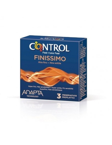 PRESERVATIVOS CONTROL FINISIMO C/3UD (VENTA POR EXP.48CAJAS DE 3UDS)