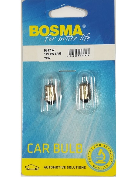 LAMPARA 12V T4W CUADRO LUCES BOSMA BLISTER 2UD