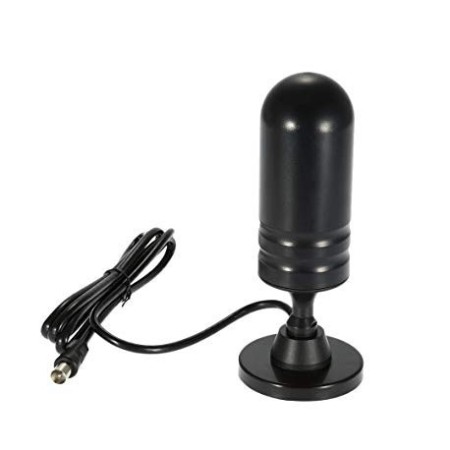 ANTENA CORTA DE TV CON AMPLIFICADOR IMANTADA