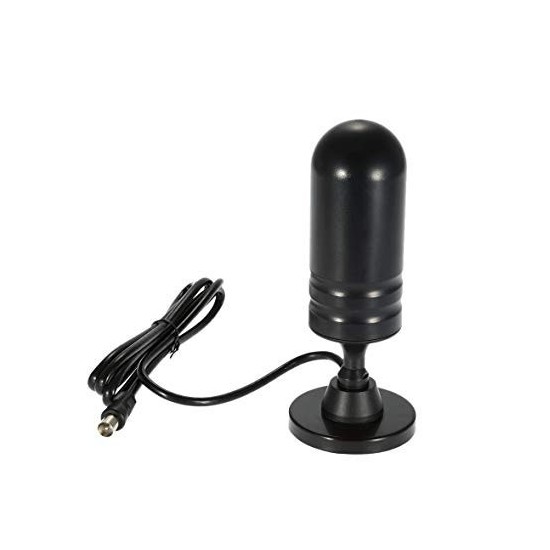 ANTENA CORTA DE TV CON AMPLIFICADOR IMANTADA