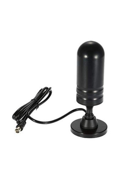 ANTENA CORTA DE TV CON AMPLIFICADOR IMANTADA