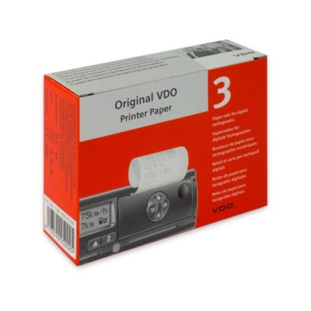 ROLLO DE PAPEL TACOGRAFO DIGITAL ORIGINAL VDO 3UD/CAJA (C20UDS)