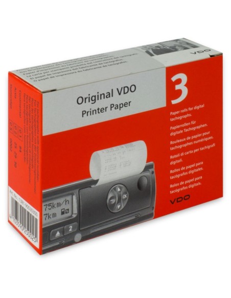 ROLLO DE PAPEL TACOGRAFO DIGITAL ORIGINAL VDO 3UD/CAJA (C20UDS)