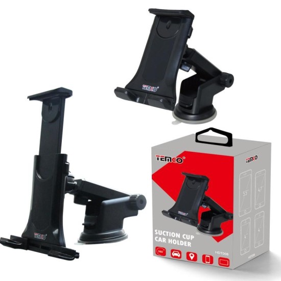 SOPORTE DE TELEFONO/TABLET CON VENTOSA ADAPTABLE HDT8 C/5