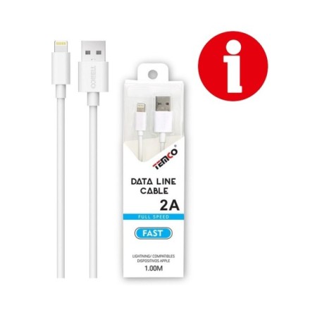CABLE DE TELEFONO 2.A 1M IPHONE 5V SCDL52101 C/10