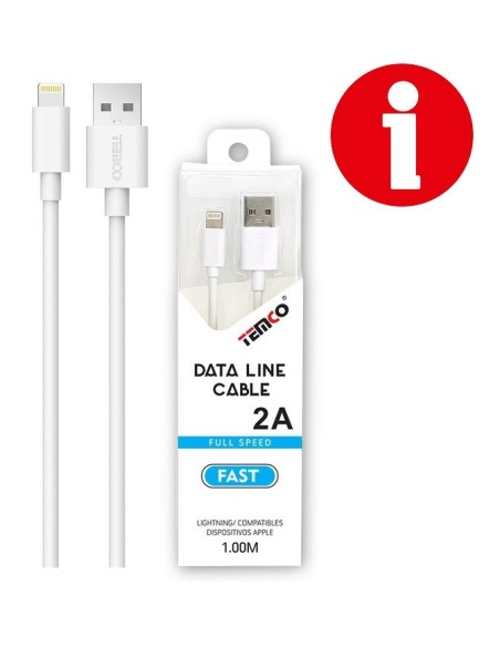 CABLE DE TELEFONO 2.A 1M IPHONE 5V SCDL52101 C/10