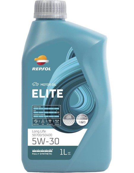 ACEITE REPSOL ELITE LONG LIFE 5W30 1L CAJA/12UDS