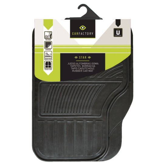 JUEGO DE ALFOMBRAS DE GOMA CF.STAR C/6