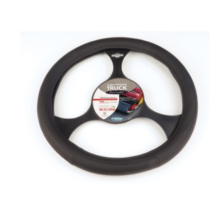 FUNDA DE VOLANTE CAMION 100% PIEL NEGRA 44-46