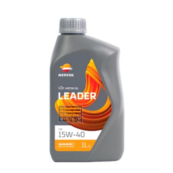 ACEITE REPSOL LEADER INYECCION 15W40 1L CAJA/12UDS