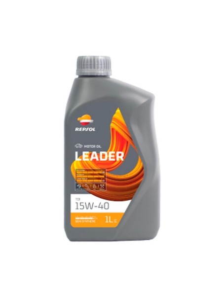 ACEITE REPSOL LEADER INYECCION 15W40 1L CAJA/12UDS