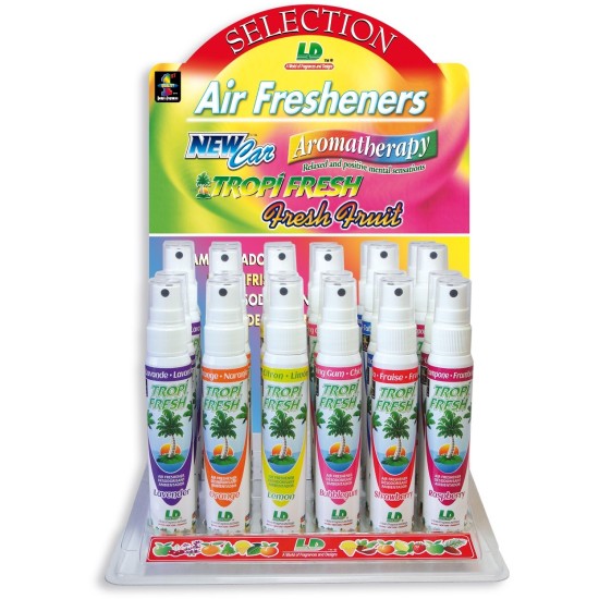 AMBIENTADOR "TROPI FRESH" SPRAY 60ML EXP.24UDS AROMAS SURTIDOS