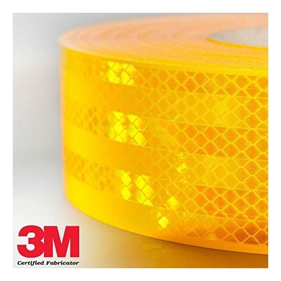 CINTA REFLECTANTE AMARILLA HOMOLOG "3M" 55MM/50M