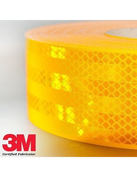 CINTA REFLECTANTE AMARILLA HOMOLOG "3M" 55MM/50M