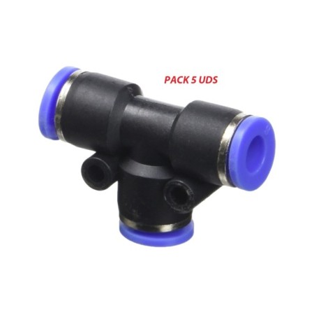 CONECTOR DE AIRE TIPO T  D8 8MM PACK/10UDS (PRECIO X 1UD)