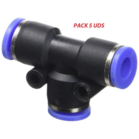 CONECTOR DE AIRE TIPO T  D8 8MM PACK/10UDS (PRECIO X 1UD)