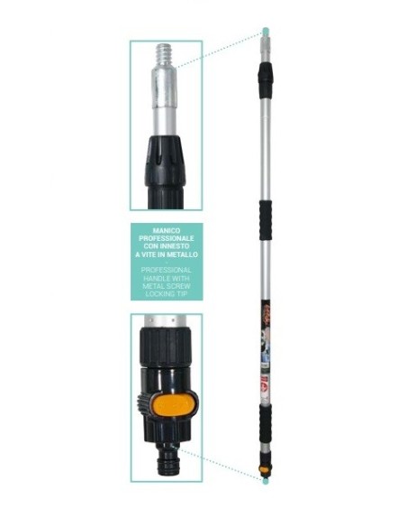 BARRA EXTENSIBLE "ROSCA METAL" 140/240CM (MIN 3UDS) PARA CEPILLO HIDROCAR