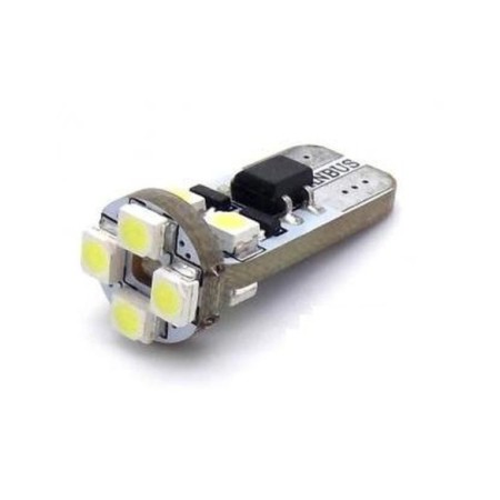 LAMPARA 12V LED SIN CASQUILLO T10 W5W 6000K 2,5W 5/SMD 2UDS